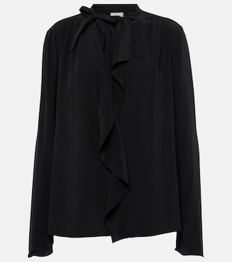 Blusa Utah in crêpe con volant | Isabel Marant