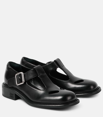 Mary-Jane-Ballerinas aus Leder | Miu Miu