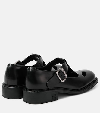 Scarpe in pelle con cut-out | Miu Miu