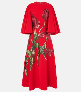Robe Emlynn aus Crêpe mit Pailletten | Costarellos