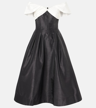 Abito midi Eliza con scollo bardot | Rebecca Vallance