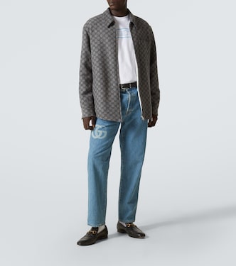 T-shirt Gucci Web in jersey di cotone | Gucci