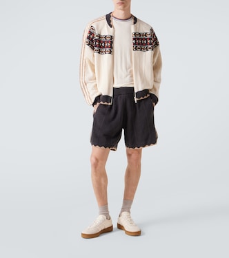 x CLOT ribbed-knit T-shirt | Adidas
