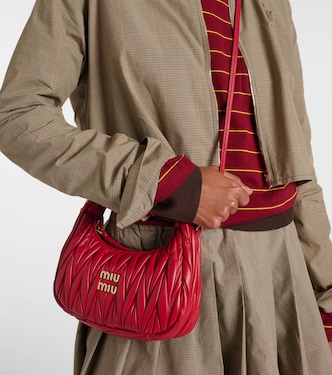 Wander Small matelassé leather tote bag | Miu Miu