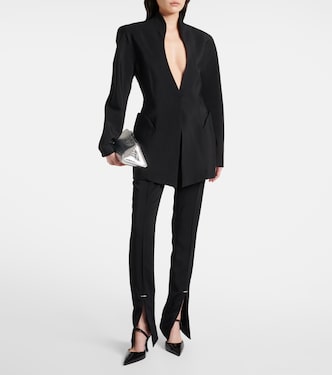 Pierced high-rise flared pants | Mugler