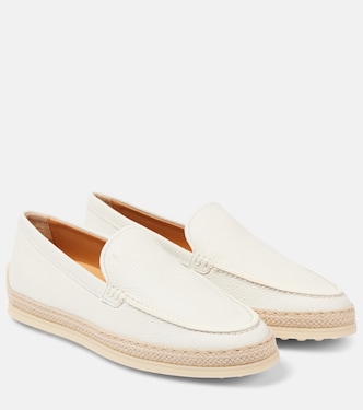 Mokkassins aus Leder mit Raffiabast | Tod's