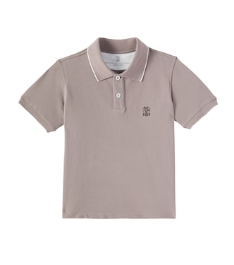 Polo in piqué di cotone | Brunello Cucinelli Kids