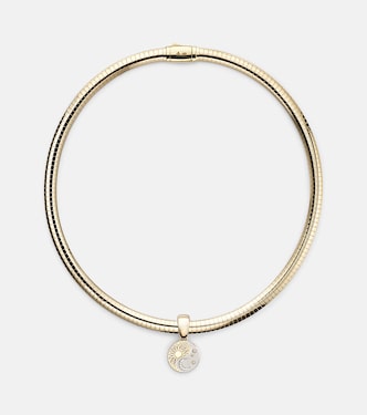 Collana Balance - Foundational Keys in oro giallo e bianco 18kt con diamanti | FoundRae