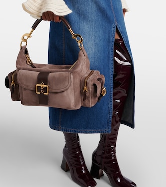 Schultertasche aus Veloursleder | Chloé