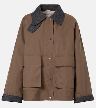 Jacke aus einem Baumwollgemisch | Brunello Cucinelli