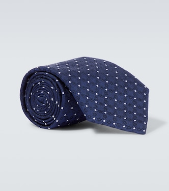 Silk jacquard tie | Brunello Cucinelli