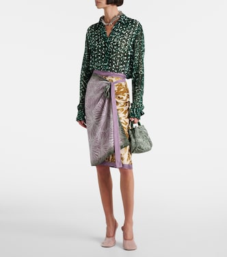 Gonna a portafoglio Scarfy con stampa | Dries Van Noten