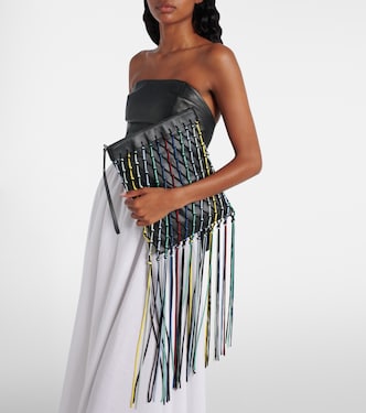 Clutch Naila aus Leder mit Fransen | Gabriela Hearst