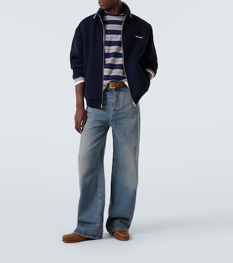 Striped cotton jersey T-shirt | Miu Miu