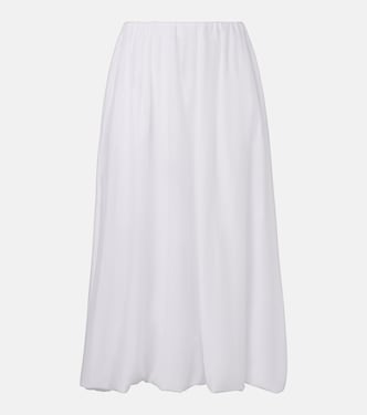 Ines cotton and silk voile maxi skirt | Velvet