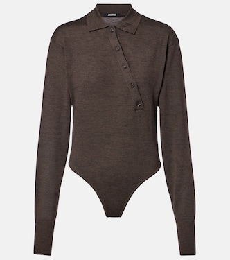 Twisted wool polo bodysuit | Jacquemus