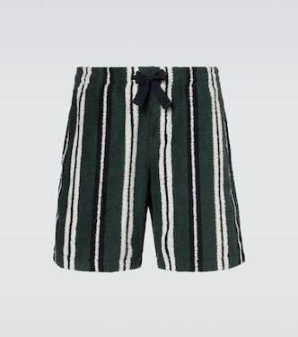 Trevone striped cotton-blend terry shorts | Orlebar Brown