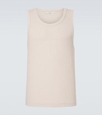 Cotton-blend fleece tank top | Entire Studios