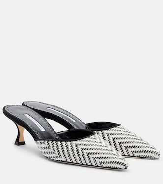 BB raffia pumps | Manolo Blahnik