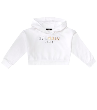 Sudadera de punto fino de algodón | Balmain Kids