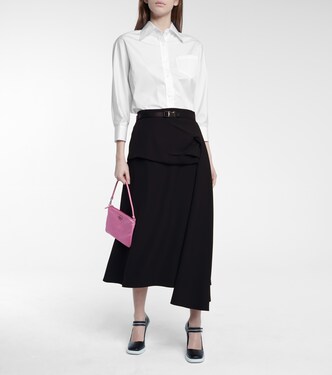 Jupe midi en crêpe | Prada
