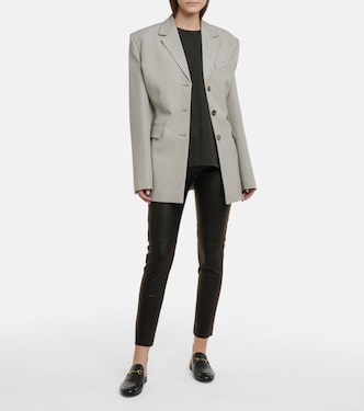 Mid-rise skinny leather pants | 3x1 N.Y.C.