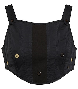Paneled crop top | Acne Studios