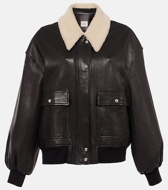 Lederjacke Shellar mit Shearling | Khaite