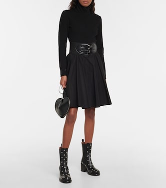 Bottines en cuir à ornements | Alaïa