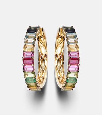Boucles d’oreilles Rainbow Eternity en or 18 ct | Shay Jewelry