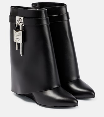 Shark Lock leather ankle boots | Givenchy