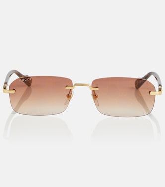 Occhiali da sole rettangolari GG | Gucci