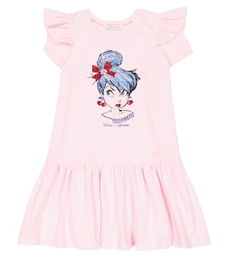 x Disney® embellished jersey dress | Monnalisa