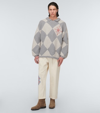 Bestickter Pullover aus Baumwolle | Adish