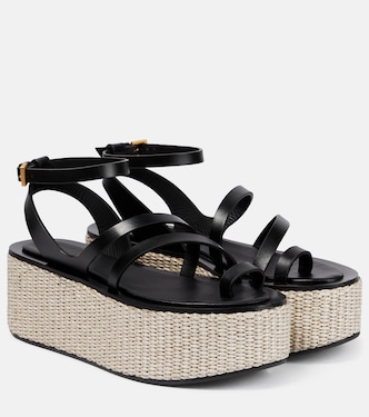 Sandalias con plataforma Biarritz de piel | Max Mara