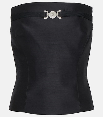 Medusa '95 wool and silk top | Versace