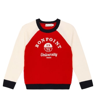 Pull Damian brodé en laine | Bonpoint