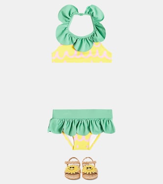 Bikini fruncido estampado | Stella McCartney Kids