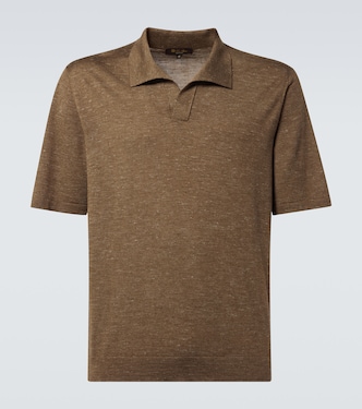 Silk, cashmere, and linen polo shirt | Loro Piana