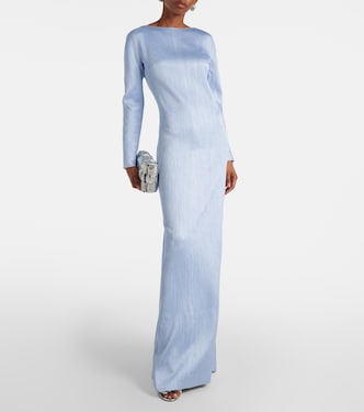Uriela plissé satin gown | Emilia Wickstead
