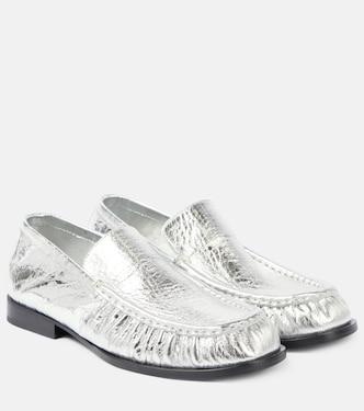 Mocassini in pelle metallizzata | Dries Van Noten