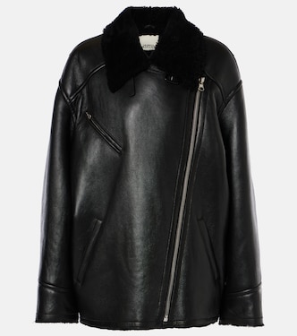 Lederjacke Adelina mit Shearling | Isabel Marant