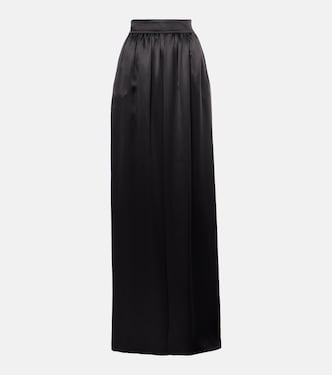 Jupe longue en satin de soie | Dolce&Gabbana