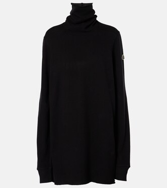 x Rick Owens top de cuello alto de jersey | Moncler Genius