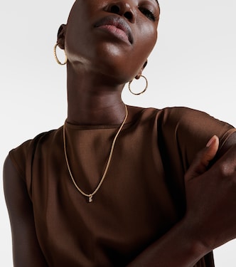 Collana Franco in oro 18kt con diamanti | Anita Ko