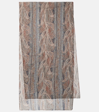 Printed silk scarf | Saint Laurent