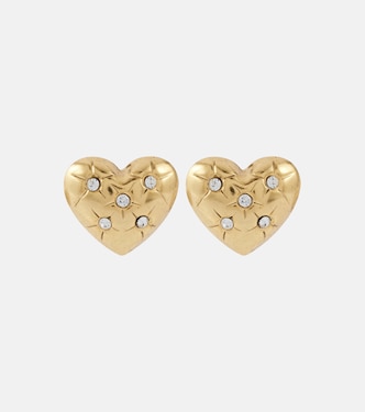 Jadon crystal-embellished heart earrings | Jennifer Behr