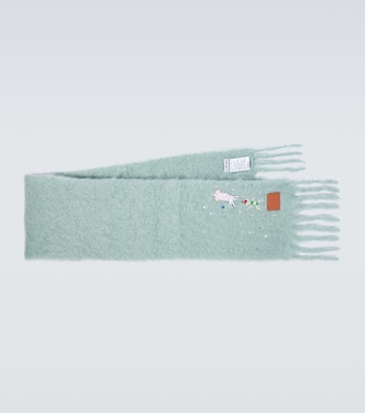 x Suna Fujita - Sciarpa Squid in misto mohair | Loewe