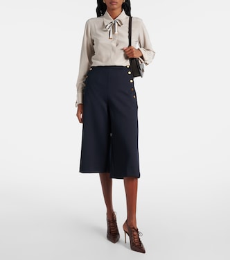 Blusa Apollo in crêpe di seta con fiocco | Max Mara