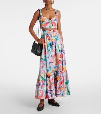 Falda larga de algodón estampada | Etro